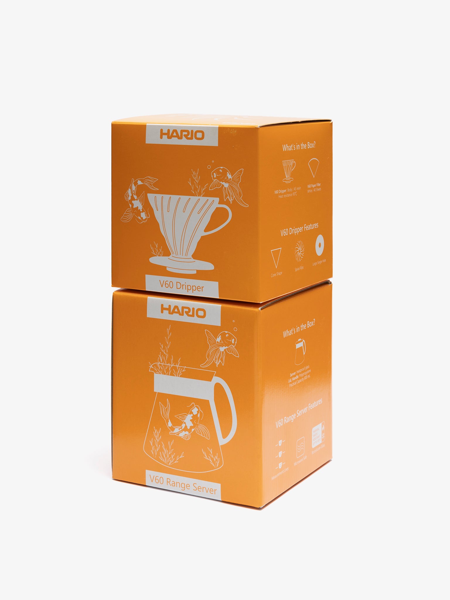 Hario V60 ORANGE Coffee Server 02 Size 700mL